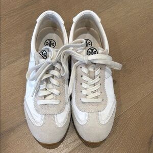 Tory Burch Cream and White Sneakers